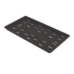Polypro Shallow Tray (With Holes), Black – 24 Count