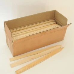 Field Stakes – 18", 100 Count -Johnnyseeds Sales Shop 09200 01 18inwoodenfieldstakesbx100 catcopy